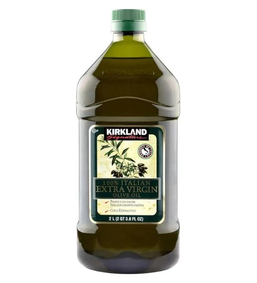 Kirkland Signature Organic Extra Virgin Olive Oil.
